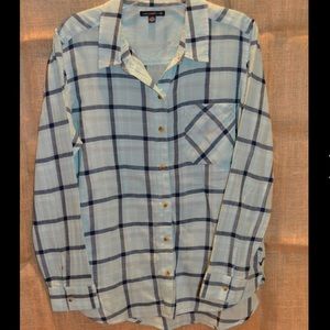 Blue AEO Flannel